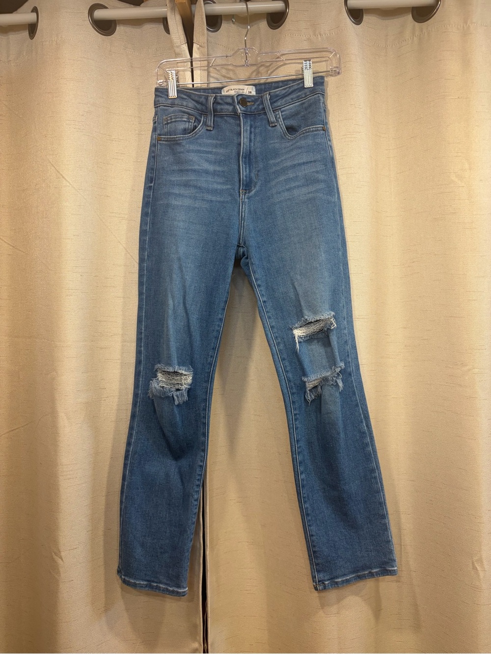 Just Black Denim Classic High-Rise Distressed Women's Jeans